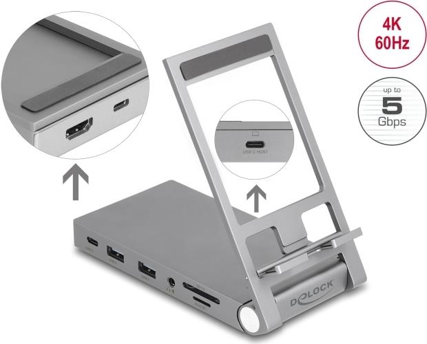 Delock Docking Station for Tablets and Laptops - USB-C DP Alt Mode (Model Number Not Specified)
