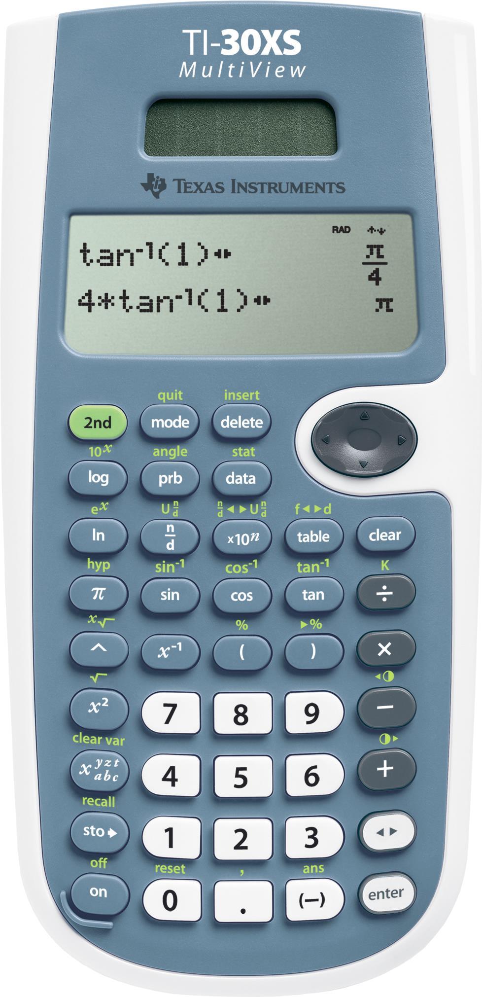 Texas Instruments TI-30 X II Solar Scientific Pocket Calculator Blue (TI 30 X II SOLAR)