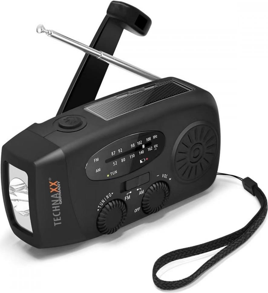 Technaxx Hand Crank and Solar Radio TX-238 (5056)