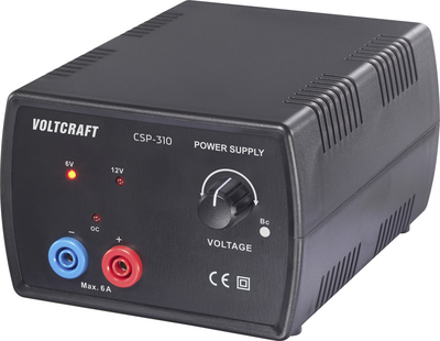 Voltcraft CSP-310 Lab Power Supply, Adjustable 6V/12V 2-6A 72W, VC-17192780