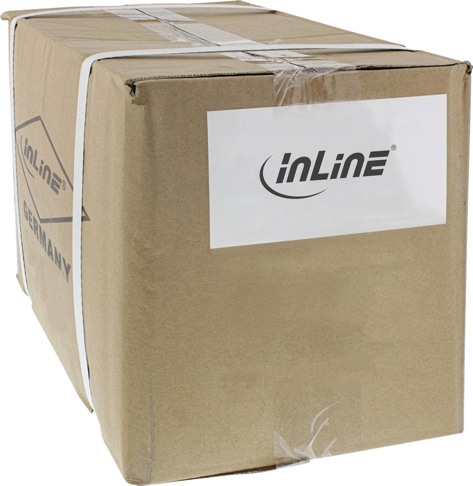InLine Patch Cable - RJ-45 (M) to RJ-45 (M) - 1.0 m - SFTP, PiMF - CAT 6 - Grey (Pack of 70) B-76411