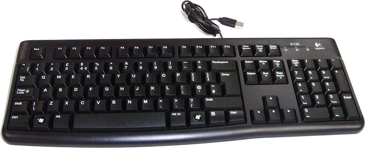 Logitech K120 Keyboard, USB, Belgium Layout
