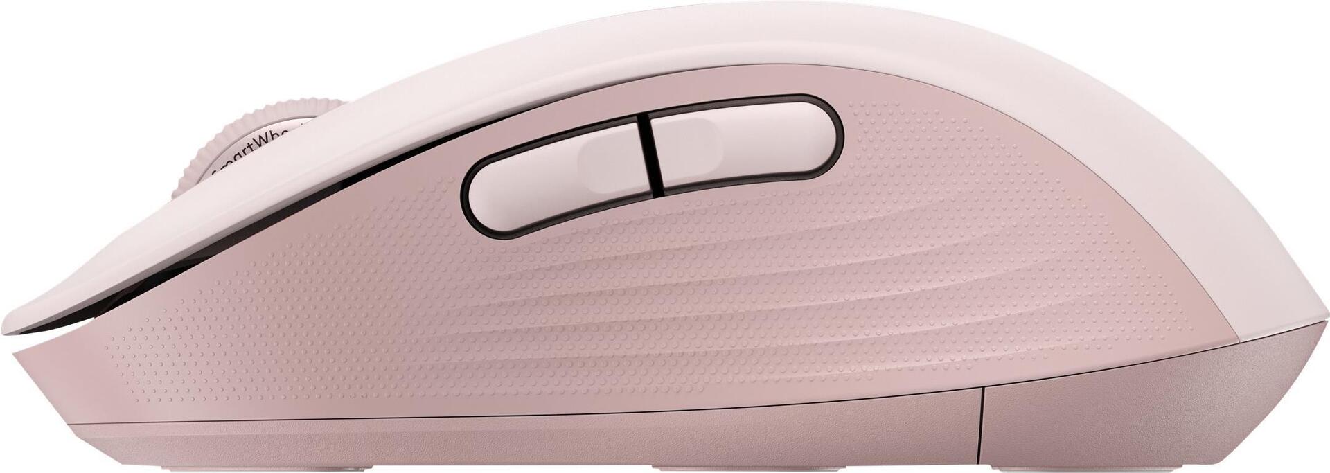 Logitech Signature M650 - Optical Mouse - Wireless - 2.4 GHz, Bluetooth - Rose Gold (910-006254)