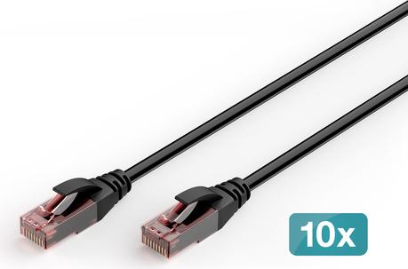 DIGITUS CAT6 U-UTP Outdoor Network Cable 10x 5 m Black DK-1617-050-OD-10