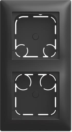 Busch-Jaeger AP-Gehäuse 2-fach Gehäuse 1712-915 - Hohe Bauform 2TKA00005978