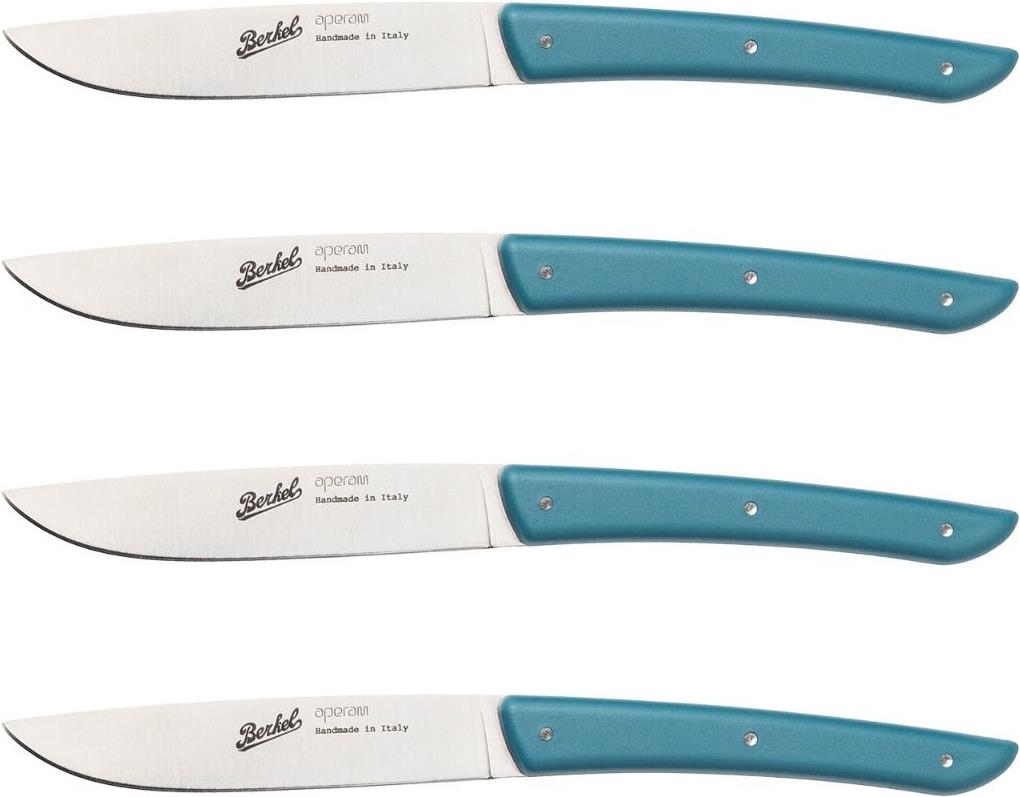 Berkel Steak Knife Set, Stainless Steel, 11 cm, 4 Pieces (KCO4SW11SRPBL)