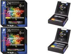 Staedtler Pigment Arts Brush Pen Set - 36 Colors - Multicolor - Round - Water-based Ink - 371 C36