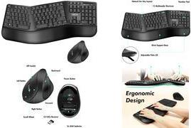 LogiLink ID0211 Wireless Keyboard and Mouse Set QWERTZ German Black