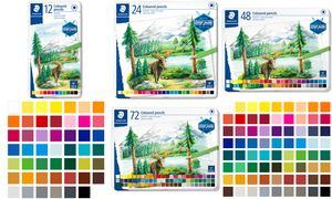 STAEDTLER - Colored Pencil Design Journey - 72-Piece Metal Case - Hexagonal - 2.9 mm Lead - Soft Lead 146C M72
