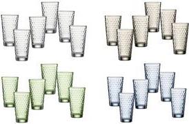 Ritzenhoff & Breker FAVO Drinking Glass 400 ml Blue Honeycomb Structure (319354)