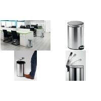 DURABLE Stainless Steel Pedal Bin 12 L Round 1 Piece 340123