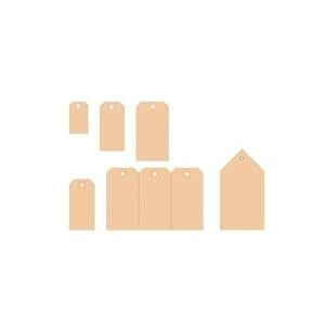 HERMA - Cardboard tags - Smooth Brown - 48 x 95 mm - 1000 Stck. (6045)