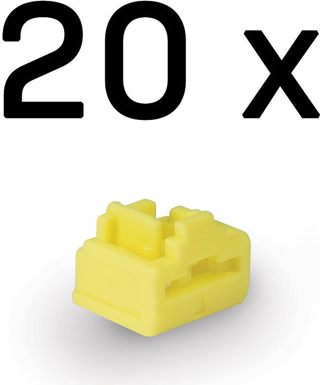 LINDY LAN Port Blocker Yellow (Pack of 20)
