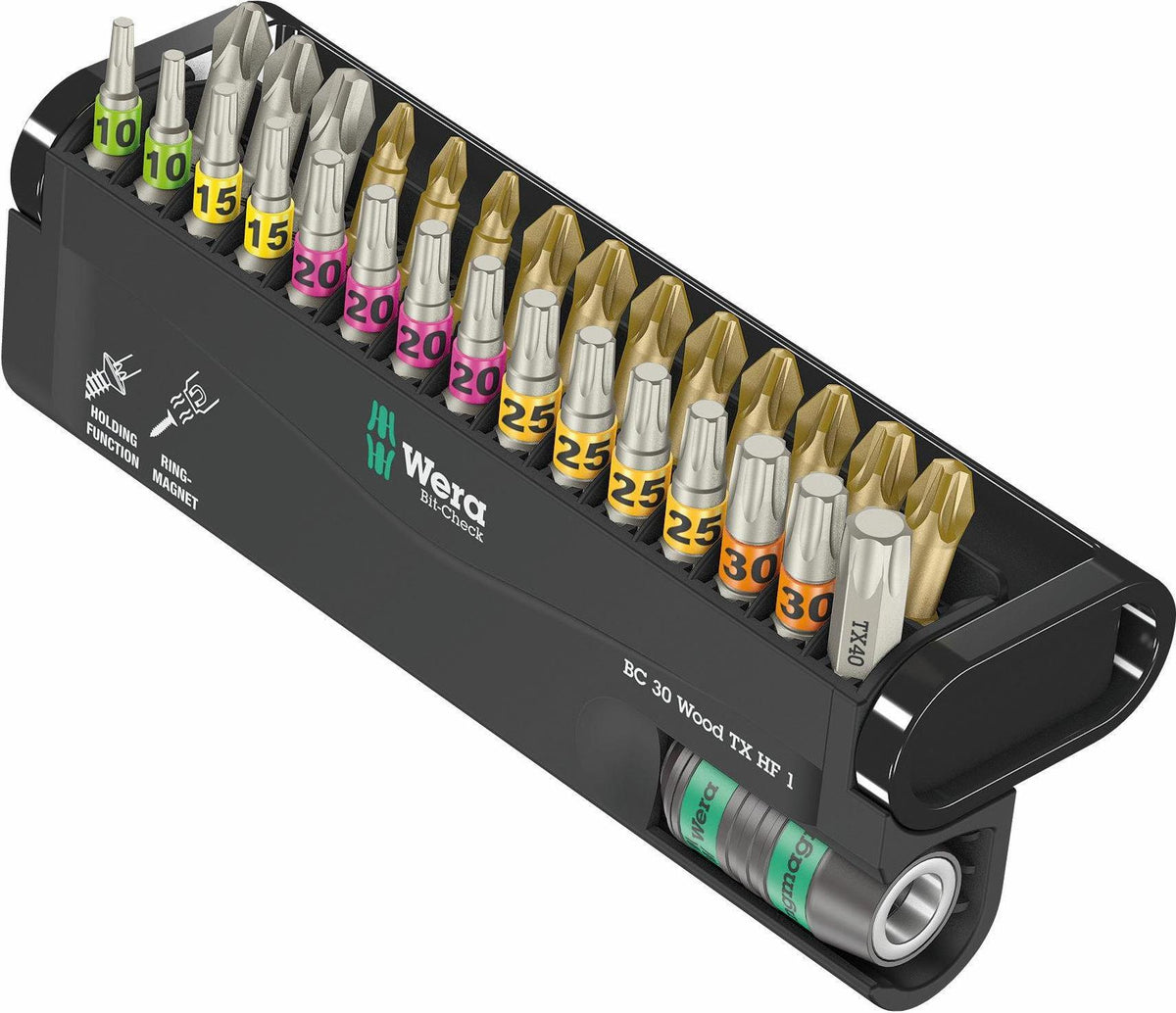 Wera Bit-Check 30 Wood TORX HF 1 Set - 30 Pieces - Wera 05057436001