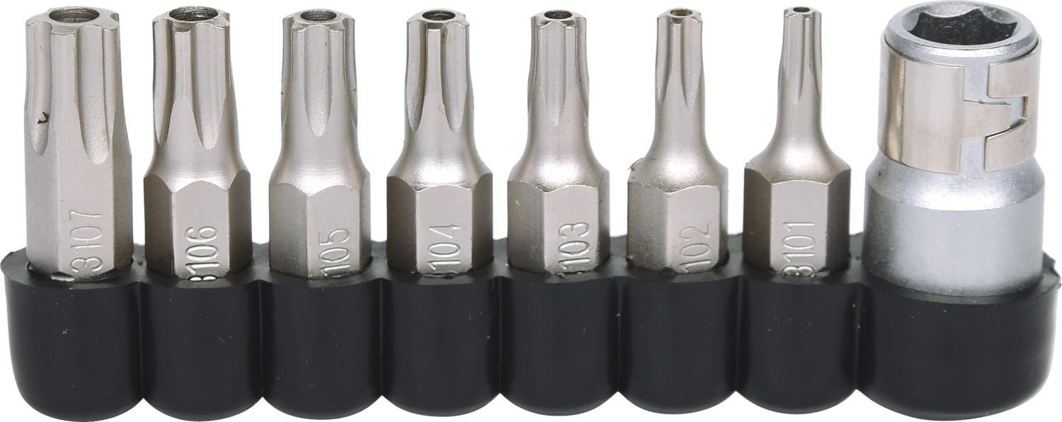 KS TOOLS 1/4" CLASSIC Bit Set 8-Piece for Five-Point Star Screws (911.1480)
