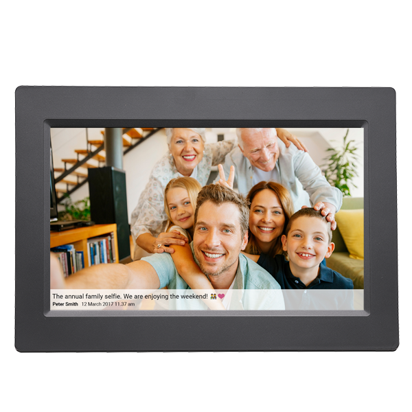Denver Frameo PFF-1015B Digital Picture Frame 10.1" - 1280x800, IPS Touch, Wi-Fi, 16 GB - Black