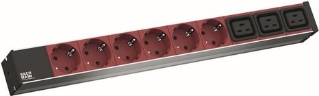 Bachmann Power Distribution Unit Rack-Mountable 230V AC 1-Phase 9 Outputs 1-phasig C20 C19
