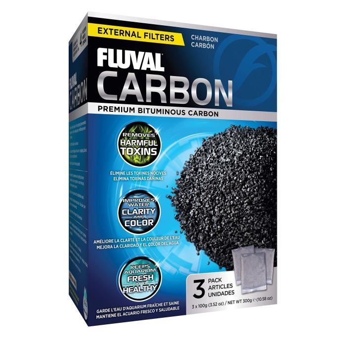 FLUVAL Carbon Tablets Pack - 3 x 100 g - For Aquariums - Low Ash Formula