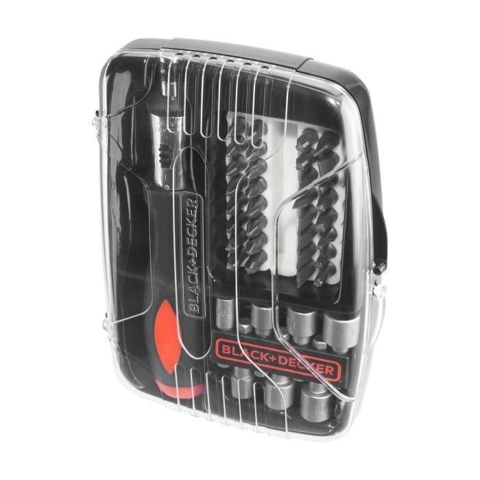 BLACK+DECKER - Ratchet Screwdriver Kit - A7062-XJ - 39 Accessories
