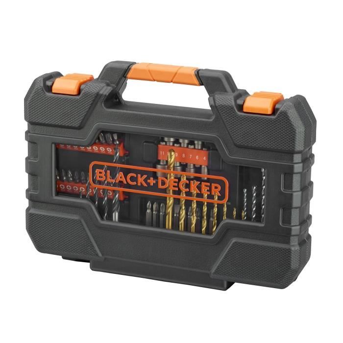 Drilling and Screwdriving Set - BLACK+DECKER - A7231-XJ - 76 Accessories - Drill Bits, Sockets, Bits
