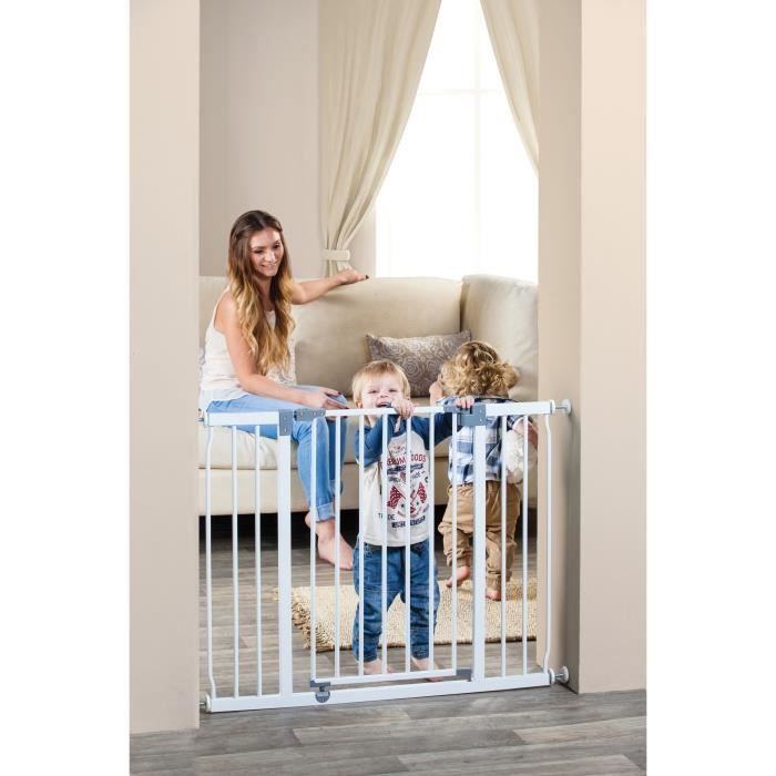DREAMBABY Safety Gate LIBERTY - 1 Gate + 2 Extensions - 126-132.5 cm - White