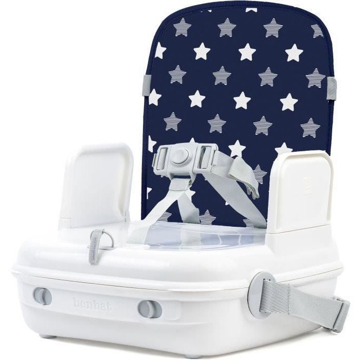 BENBAT Baby Booster Seat - Portable, Washable, Adjustable Safety Harness - Navy