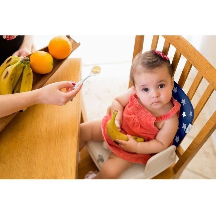 BENBAT Baby Booster Seat - Portable, Washable, Adjustable Safety Harness - Navy