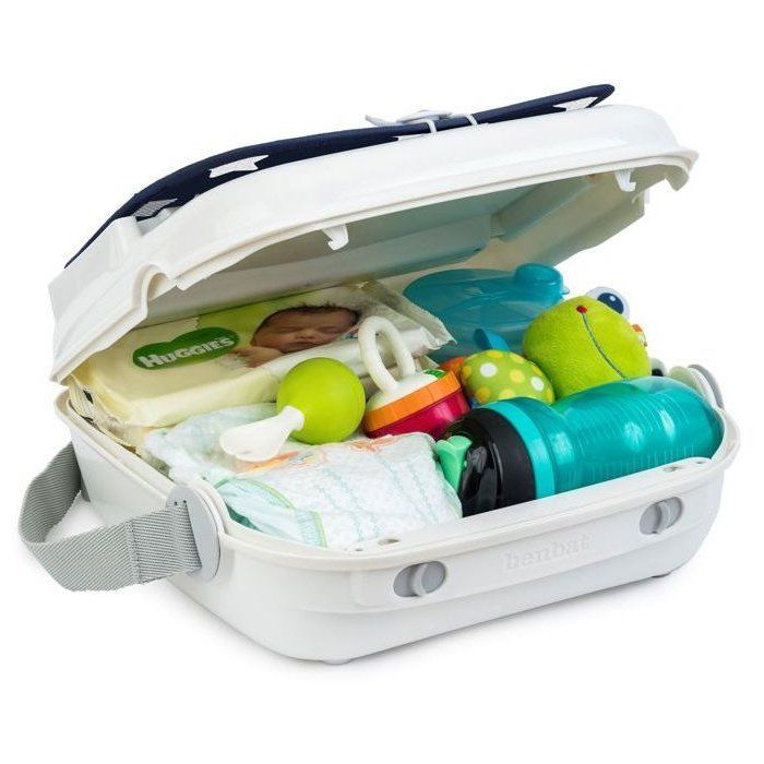 BENBAT Baby Booster Seat - Portable, Washable, Adjustable Safety Harness - Navy