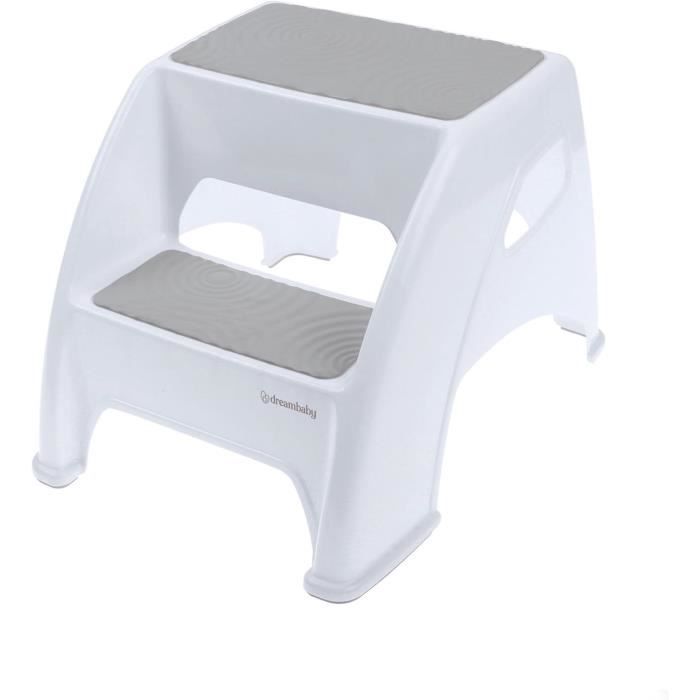 Dreambaby Step Stool - Toddler & Me 2 Up - Non-slip - Up to 135 kg - Grey