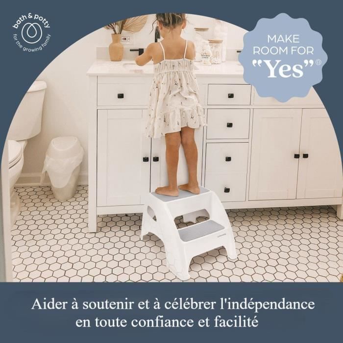 Dreambaby Step Stool - Toddler & Me 2 Up - Non-slip - Up to 135 kg - Grey