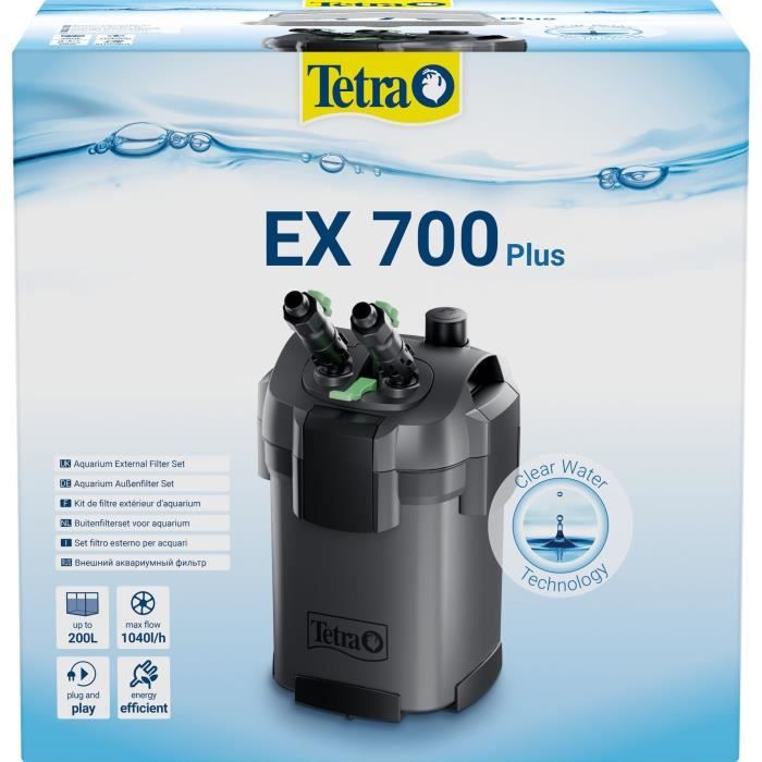 TETRA External Filter - EX 700 Plus - For Aquariums 100-200 L
