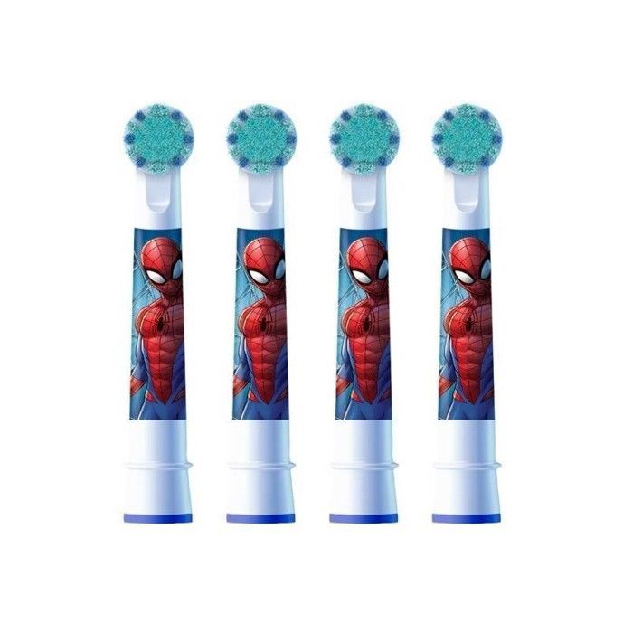 Oral-B Spiderman Brush Heads - 4 Pack - For Kids 3+