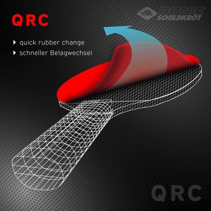 SCHILDKRÖT Table Tennis Racket - 758221 - 100 Carbon - Liga QRC Coating - One Size