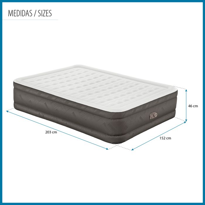 BESTWAY Inflatable Bed - 1069050XXX23 - 2 Person - Fortech - Ultra-Fresh Antimicrobial