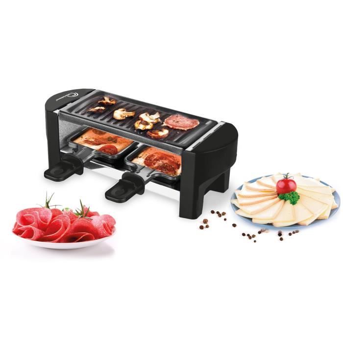 LITTLE BALANCE Raclette Grill - 350W - Serves Up to 2 People - Removable Grill Plate
