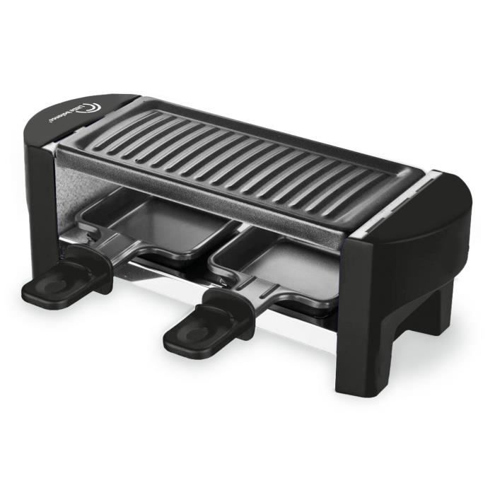 LITTLE BALANCE Raclette Grill - 350W - Serves Up to 2 People - Removable Grill Plate