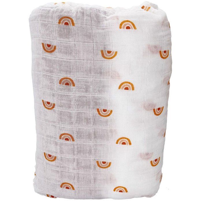 SAUTHON Set of 2 Baby Fitted Sheets - SUNLIGHT - 60 x 120 cm - Organic Cotton Muslin