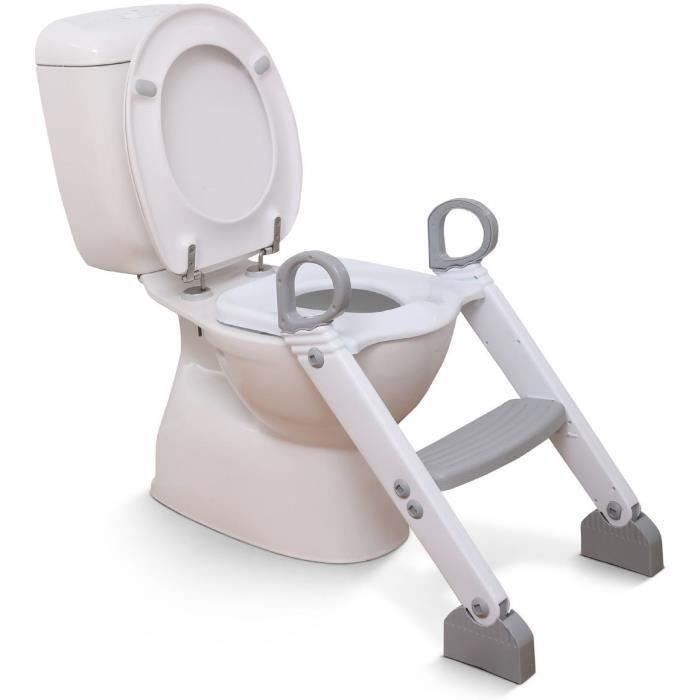 DREAMBABY STEP-UP Toilet Training Seat - 2 Adjustable Steps - Grey