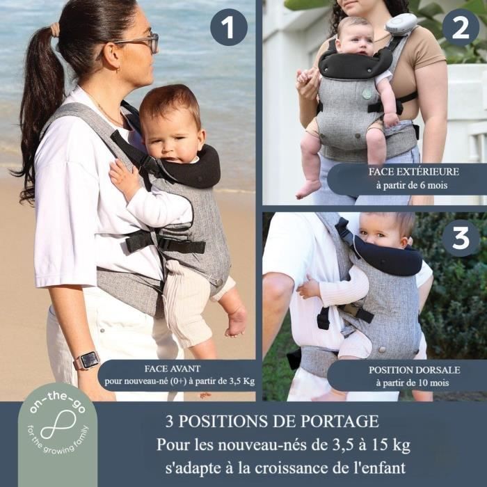 DREAMBABY Journey 3-in-1 Adjustable Baby Carrier - Up to 15 kg