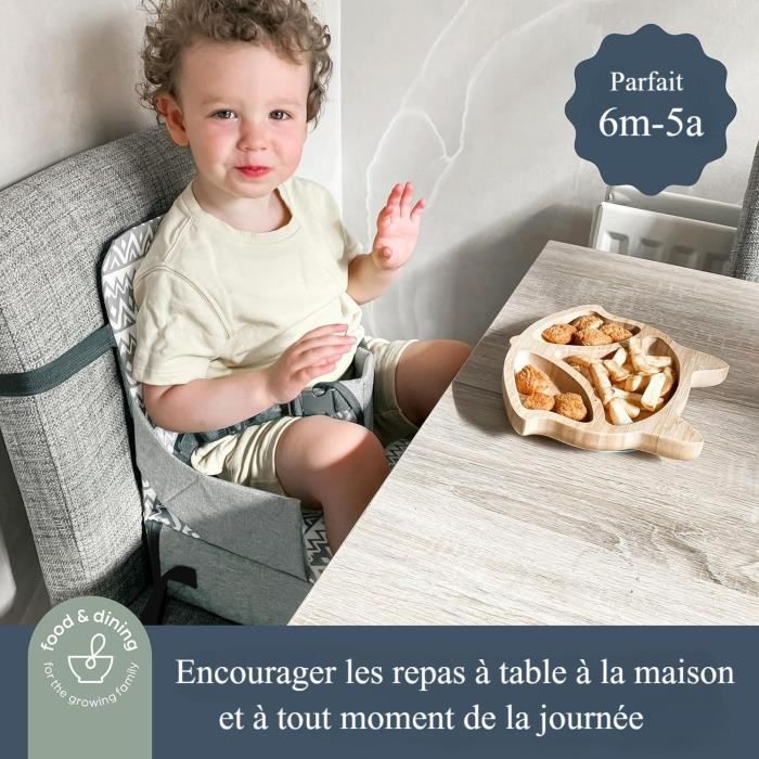 Réhausseur pour enfants - DREAMBABY - ON-THE-GO - Portable avec compartiments de rangement - Léger, compact et facile a transporter