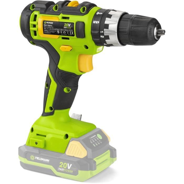 FIELDMANN Cordless Impact Drill - 20V - 35 Nm - Ergonomic and Lightweight