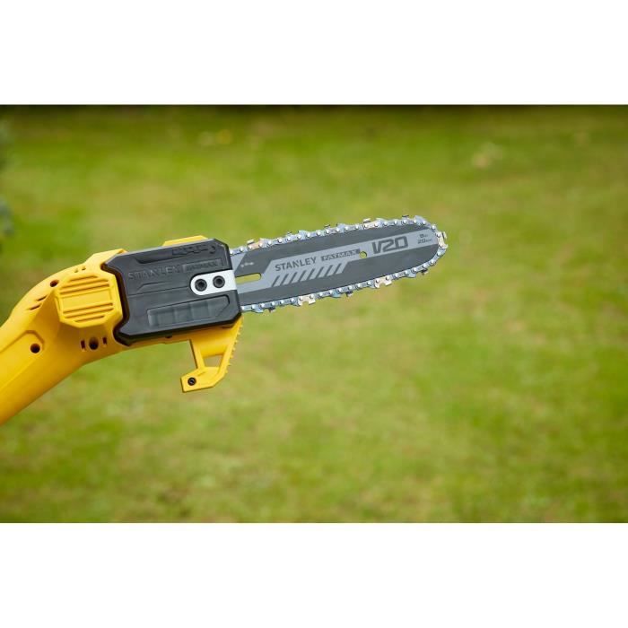 Stanley Fatmax Cordless Pole Pruner - 18V - 20 cm Chain - Up to 4.5 m - SFMCPS620M1-QW