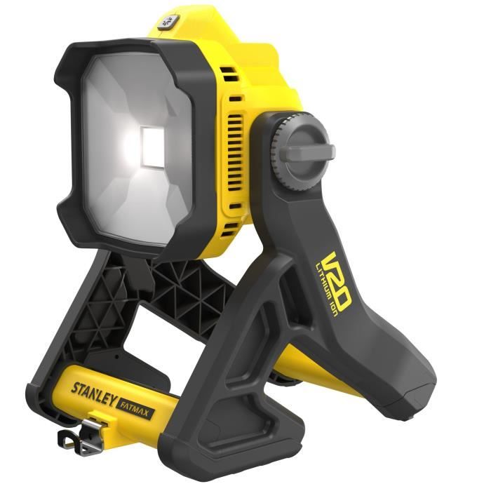 Lampe Projecteur - 18V - STANLEY FATMAX - SFMCL030B-XJ - LED - 750 a 1850 Lumens - Sans Batterie