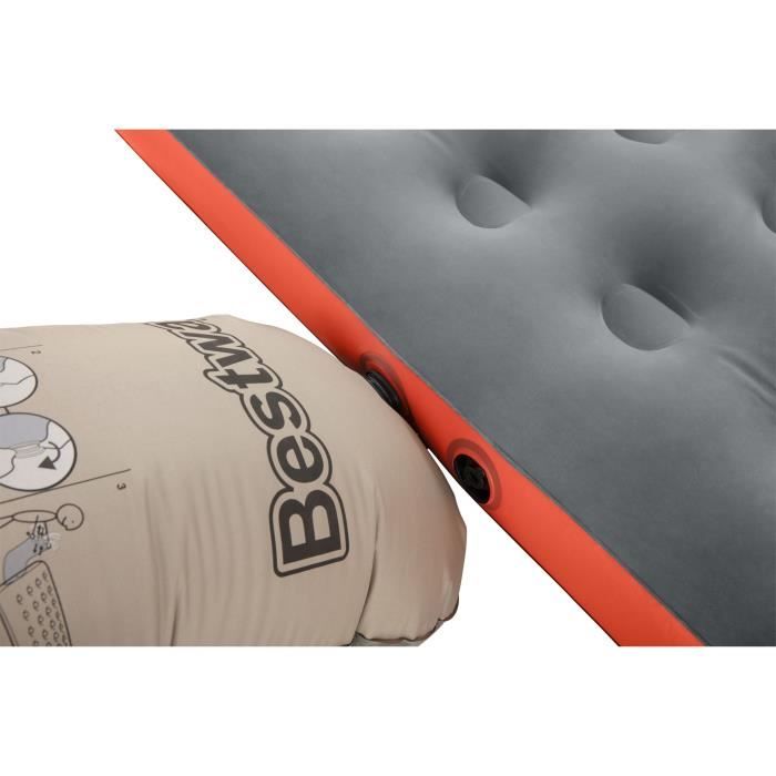 BESTWAY Inflatable Camping Mattress - 2-Person - 203 x 183 x 22 cm - With Inflation Bag