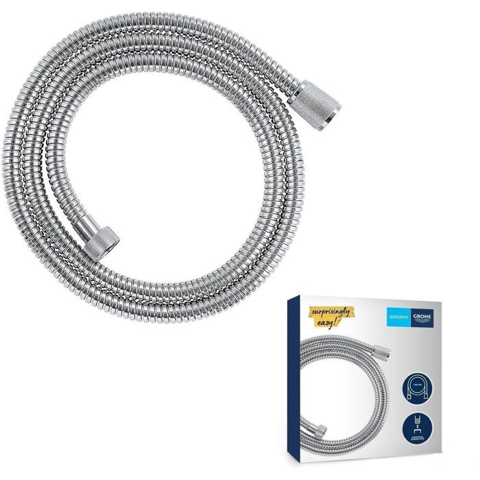GROHE VitalioFlex Shower Hose 1.5 m - Metal - Chrome Finish