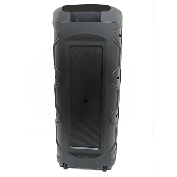 INOVALLEY Light-Up Karaoke Speaker - KA123-XXL - 900W - Bluetooth V5.0 - Black