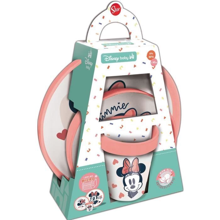 THERMOBABY Meal Set - 3 Pieces - Bowl, Plate, Cup - Minnie