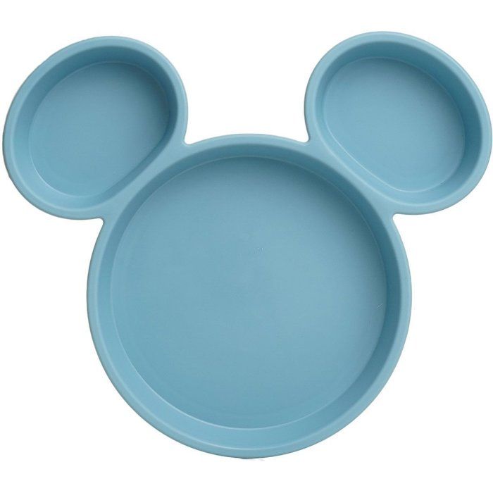 Mickey Mouse Head Silhouette Plate - Microwave Safe - Dishwasher Safe - BPA Free