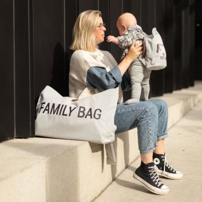 CHILDHOME Family Bag - Canvas - Grey