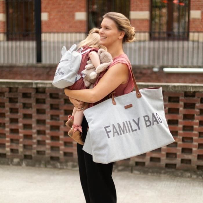 CHILDHOME Family Bag - Canvas - Grey